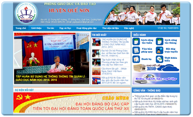 PHÒNG GD &ĐT QUẾ SƠN